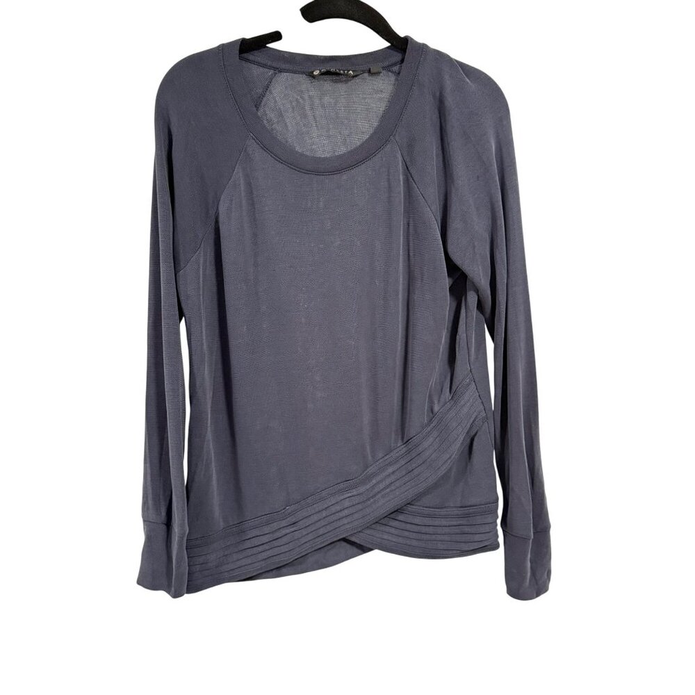 Athleta Serenity Criss Cross Blue Sweatshirt Size XS